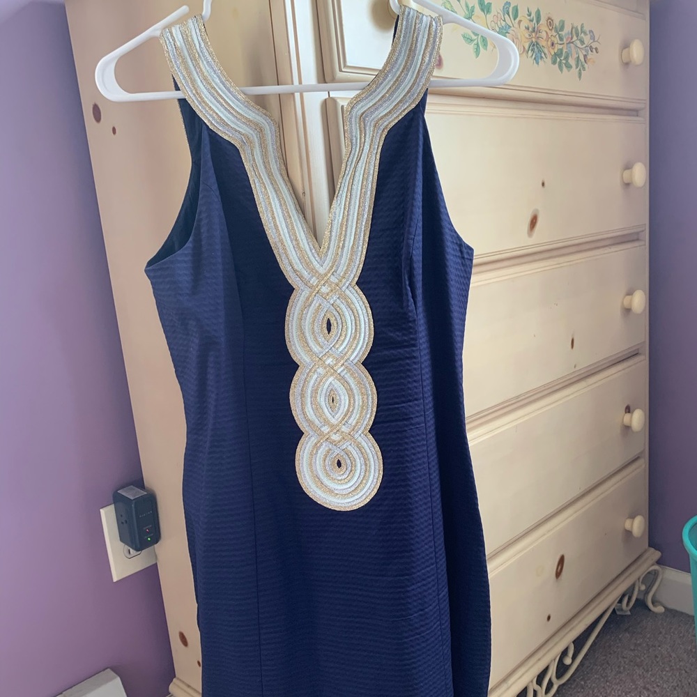 Lilly Pulitzer navy blue dress